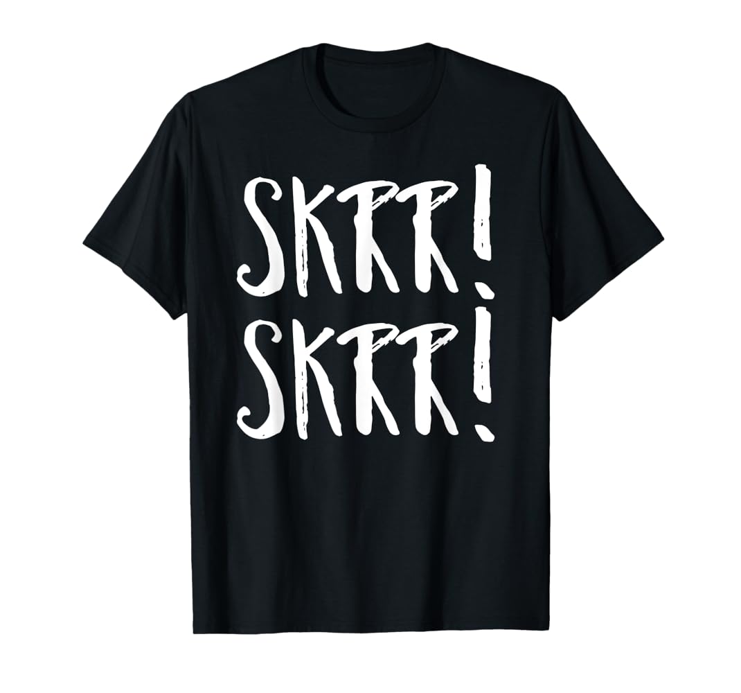 Amazon | SKRRR! SKRRR! 面白いラップ歌詞グラフィック Tシャツ